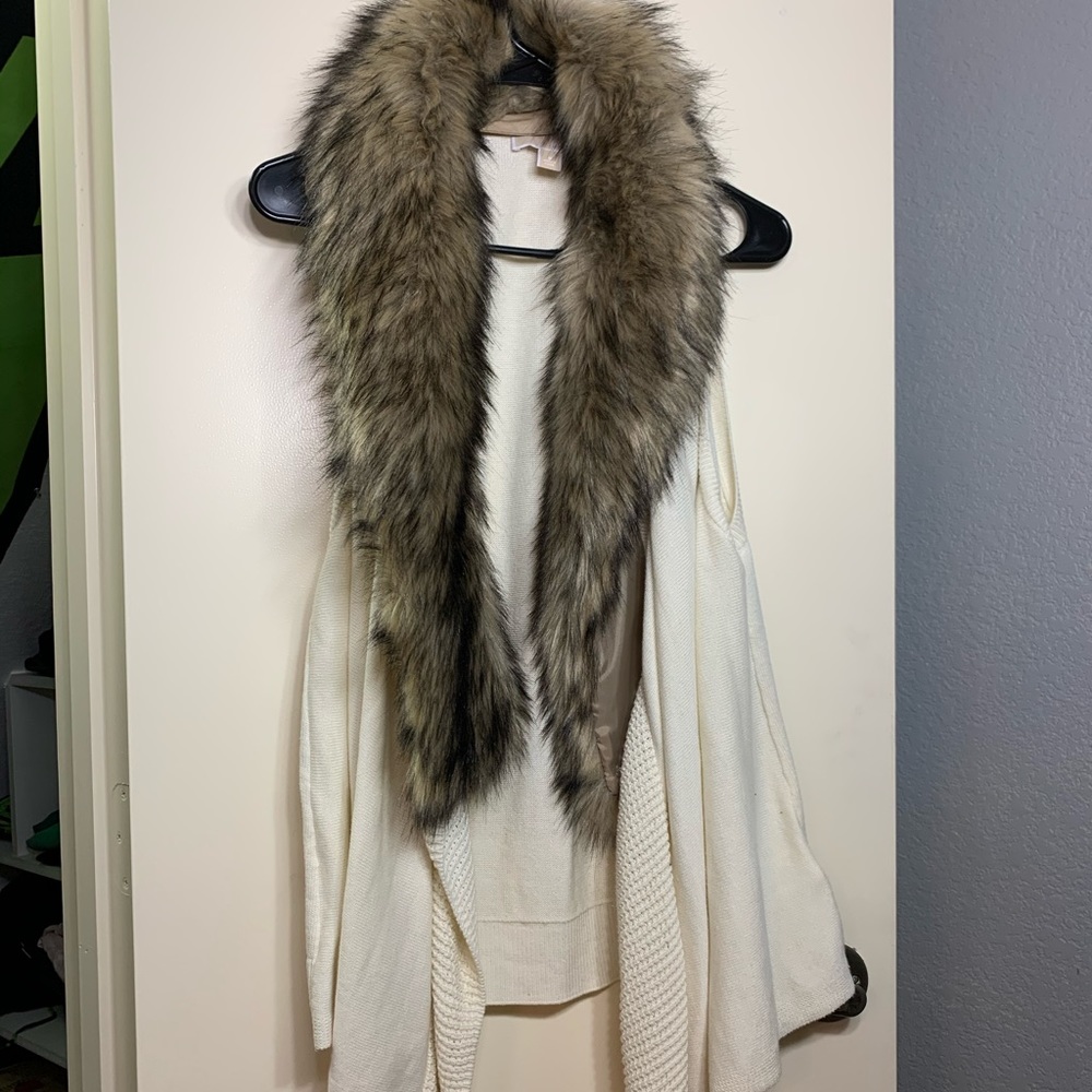 Michael Kors Fur Cardigan